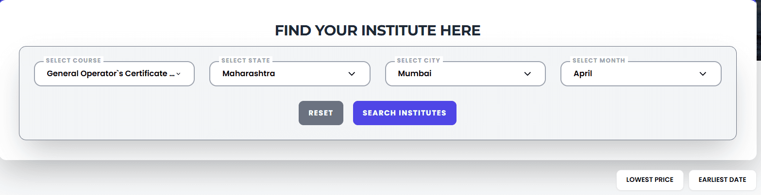GMDSS Course in Mumbai