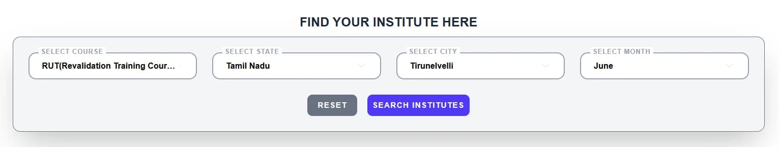 RUT- Deck & Master  Course In Tirunelveli