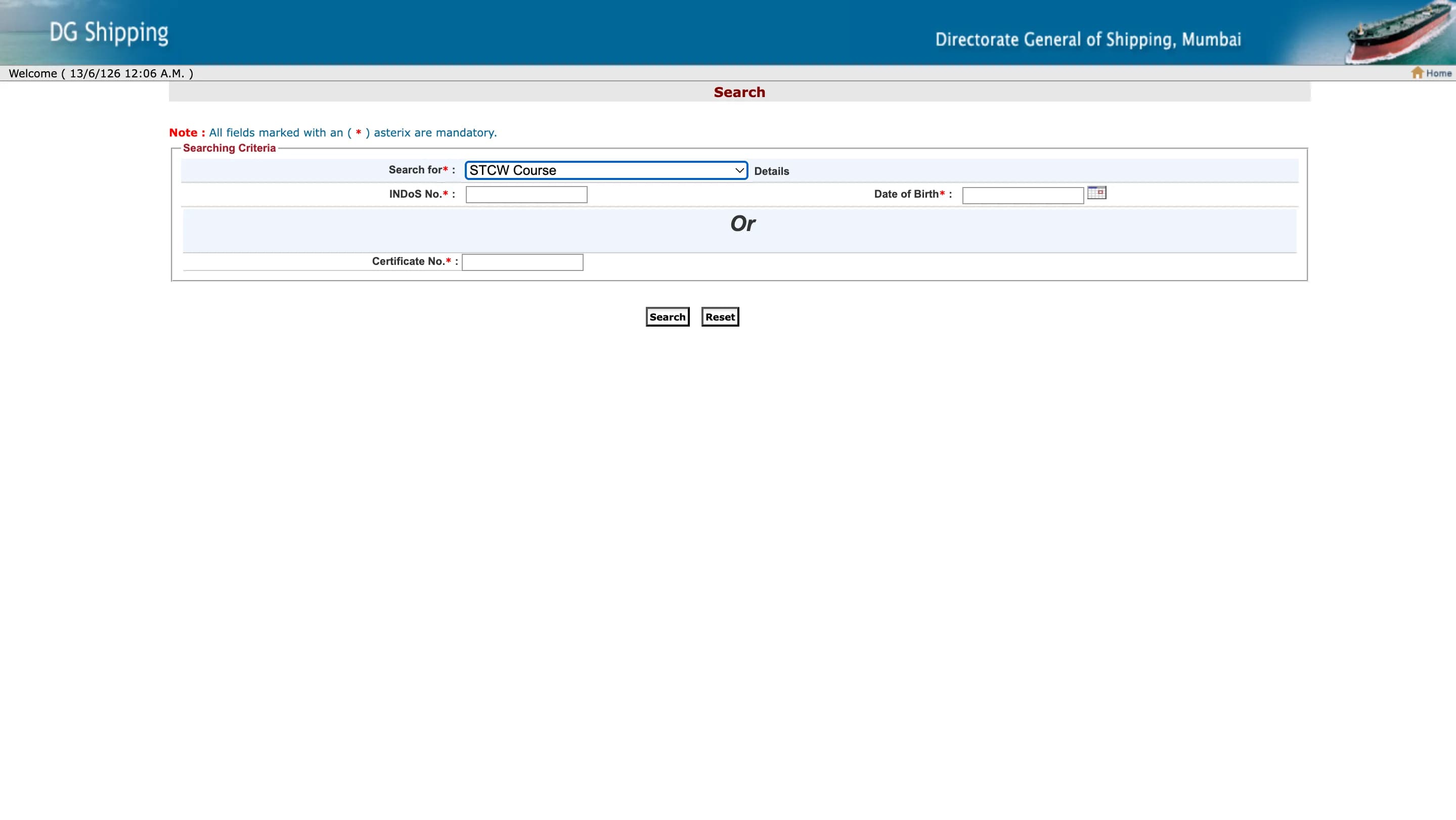 How to Download STCW Course Certificate Online from DG Shipping