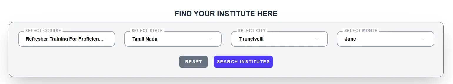 RPST Course In Tirunelveli