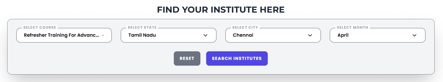 Refresher Advanced Fire Fighting (RAFF) in Chennai