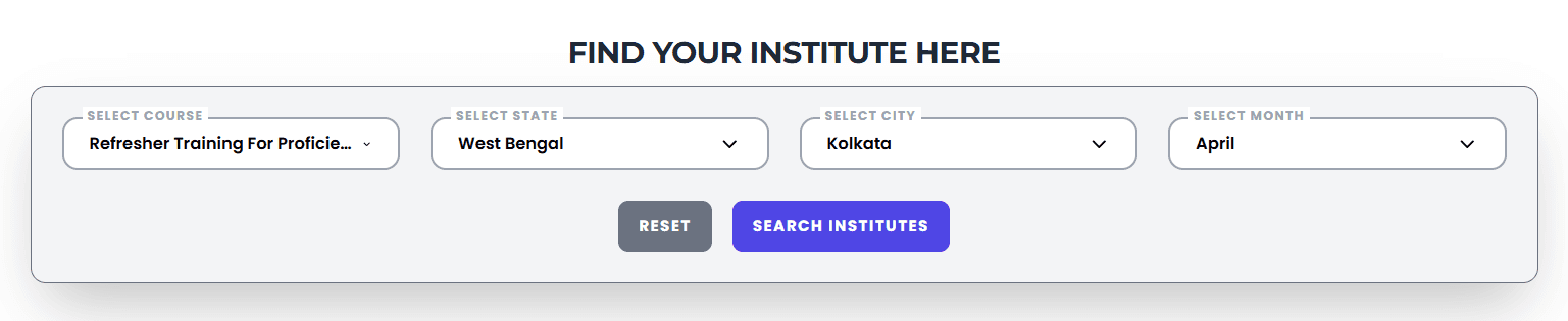 Refresher FPFF course in Kolkata