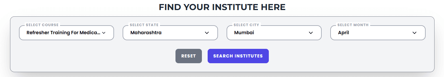 Refresher Medical Care Course in Mumbai