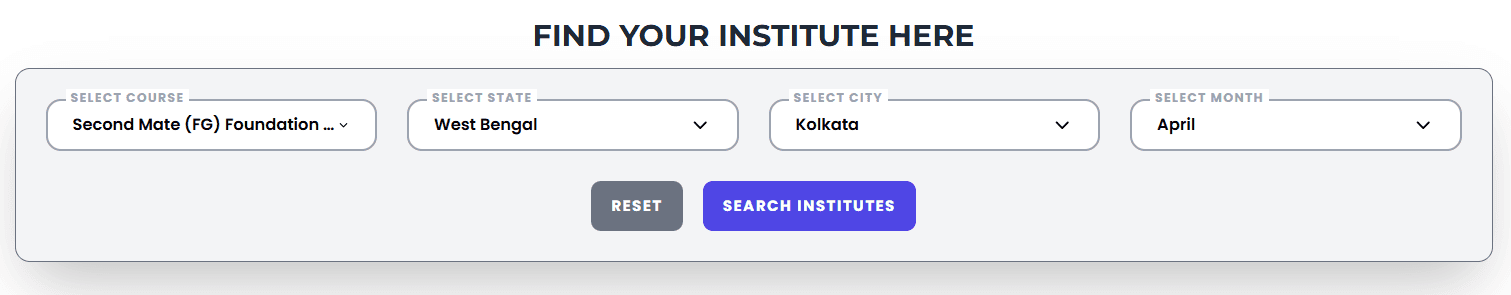Second Mate Foundation Course in Kolkata