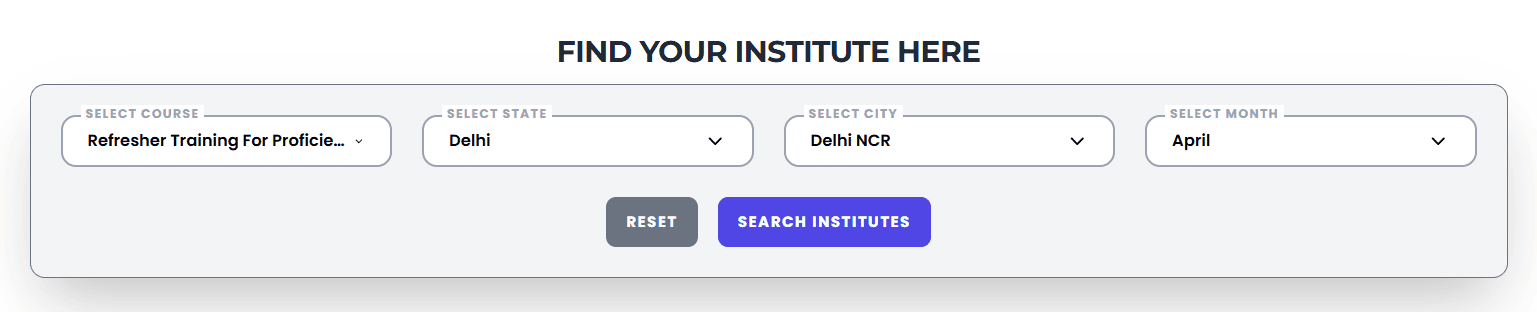 Refresher PST Course in Delhi