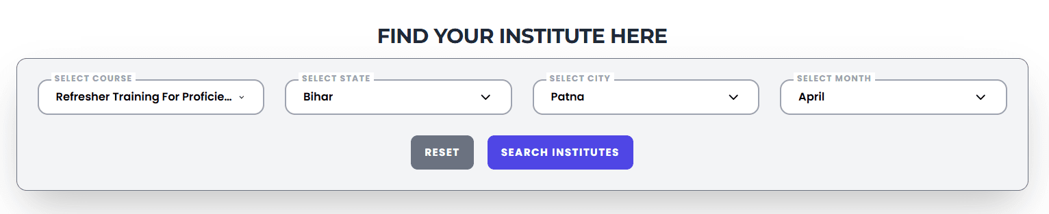 Refresher PST Course in Patna