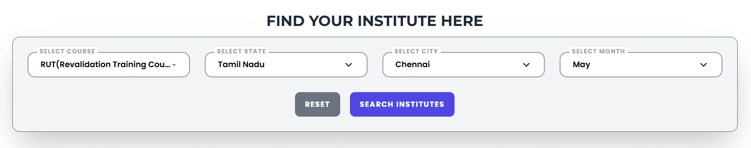 Revalidation Training Course For Masters & Deck Officers Course in Chennai