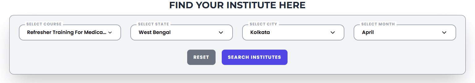 Refresher Medical Care Course in Kolkata