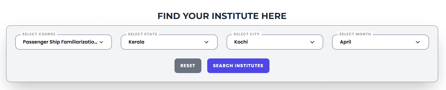 Cruise Courses in Kerala(Kochi)