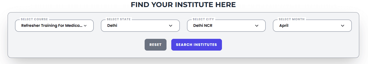 Refresher Medical Care Course in Delhi