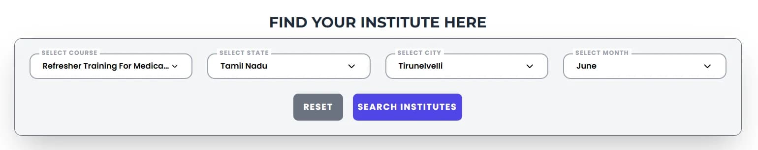 RMC Course In Tirunelveli