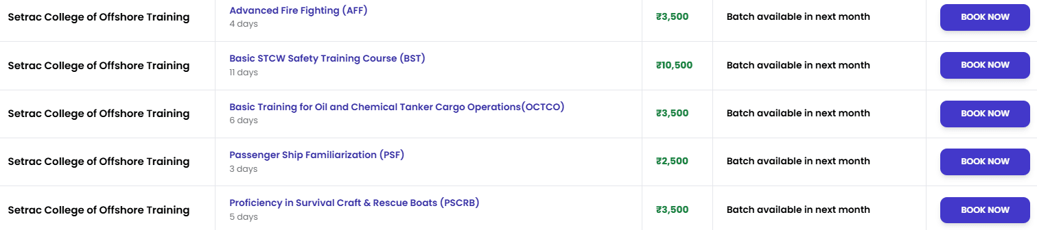 Setrac College of Offshore Training