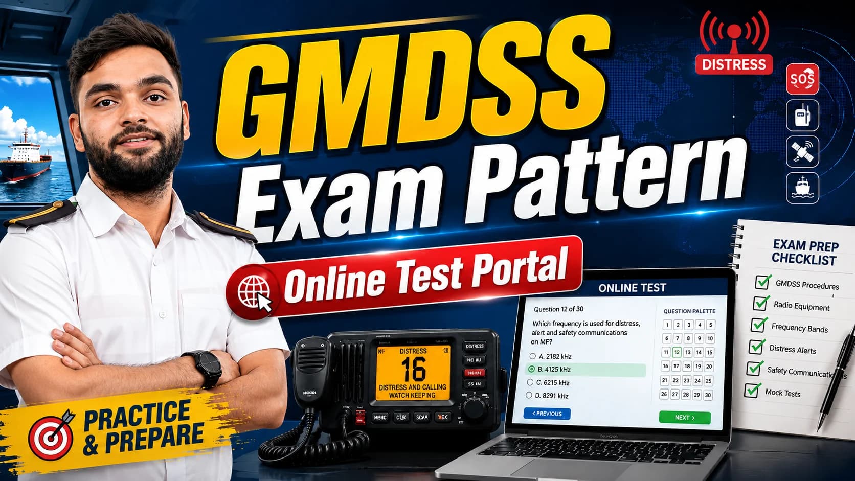 GMDSS Exam PDF Free Download | Questions, Answers & Pattern